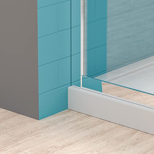 Es-Diy Corner Shower Enclosure 36 In. W X 72 In. H,Neo-Angle Round Corner Shower Door In Chrome Finish,Pivot Shower Door With 1/4 In. Thick Tempered Clear Glass（Shower Base Not Included) #TOP4