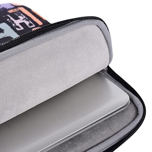 Funda para laptop de 14 pulgadas con dos bolsillos y diseño multicolor 4