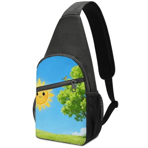 Sac bandoulière léger pour hommes et femmes idéal pour la randonnée