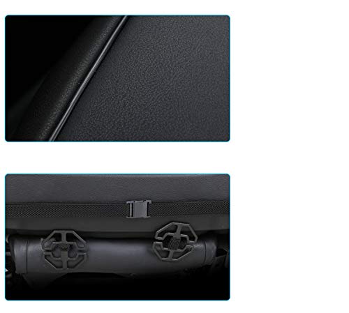 Image of 2 Piece Car Seat Protector PU Leather Car Seat Covers for Car Seat Bottoms Only without Backrest Universal Fit 90%-53 x 52 cm (Black)