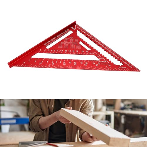 Escuadra de ángulo para carpintería de aluminio de 12 pulgadas miniatura 4