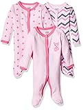  Luvable Friends Bebé, unisex Manga Larga mameluco - Rosado -