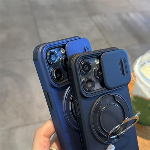 Protection objectif iPhone 13 antichoc noir et coque aimantée avec anneau