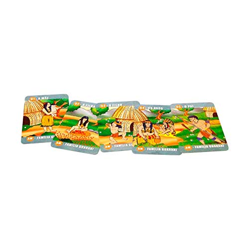 Jogo de Cartas das Sete Famílias - com 35 Cartas Ludens Spirit Bege
