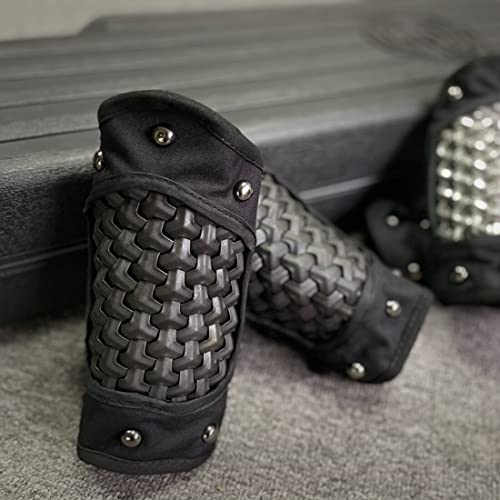 LOCHE Tactical Armor Arm Wrist Protector, Chinese Style Tactical Protector Arm Guards Bracers Armor, Warrior Knight Samurai Combat Protector Defense Gear