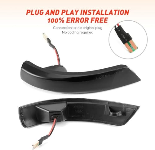 Intermitente dinámico para retrovisor de Ford Focus MK2 luz de intermitentes espejo derecho 4