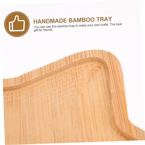 SEWOART 2pcs Handmade Coaster Bottom Embryo Bamboo Mats DIY Craft Material Decorative Serving Tray Handles - Image 7
