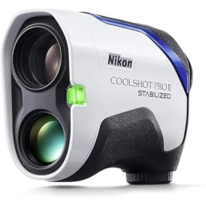 Nikon COOLSHOT PROII STABILIZED Golf Rangefinder | Waterproof & stabilized laser rangefinder with slope, OLED display | Official Nikon USA Model