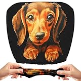 Bajbumgn Kopfstützenbezug - Süße Hunde Auto Kopfstützenschoner Elastischer Schutz - Elastischer Innenraumschoner Fahrer Komfort,SUV Truck RV Reise Lange Fahrten Autofahrt