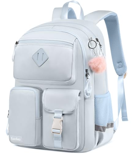 Image of School Backpack for Teen Girls, Cute College Backpacks for Women | Kids Students Bookbag 15.6 Inch Laptop Bag Middle School Back Pack, LightBlue