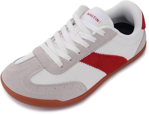 Image of WHITIN Women's Wide Toe Box Barefoot Shoes Retro Style W608 | Zero Drop Support, Natural Foot Alignment, Balanced Walking Feel, Daily Commute, Long Hours Standing