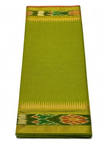 Generic green traditional silk saree – image 2