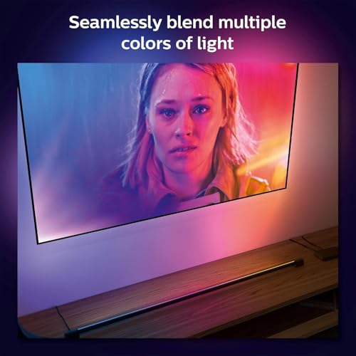 Philips Hue Large Smart Light Tube, Black - White and Color Ambiance LED Color-Changing Light - 1 Pack - Sync with TV, Music, and Gaming - Requires Bridge and Sync Box - Control with App or Voice by Philips Hue - Image 5