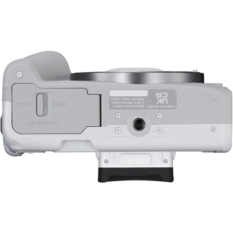 Image of Canon EOS R50 Mirrorless Camera (White) Bundle | 24.2MP APS-C Sensor, Dual Pixel CMOS AF II & 4K Video Recording | Great for Travel & Content Creation (5812C002) + 64GB Memory Card + Camera Bag