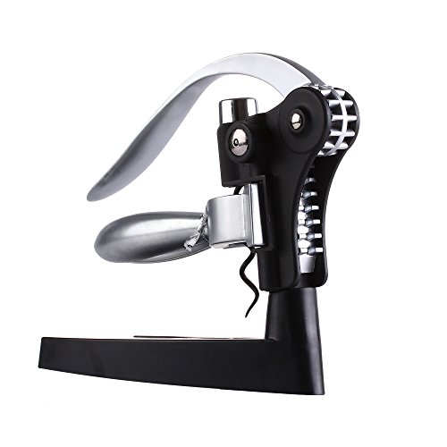 Sacacorchos, GWCLEO Abridor de botellas de vino Bar Craft Connoisseur Deluxe Sacacorchos y cortador de hojas Juego de regalo