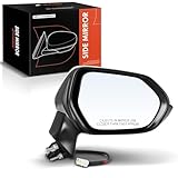 A-Premium Passenger Side Power Door Mirror - Compatible with Toyota Corolla 2020 2021 2022 - Non-Heated Manual Folding White Outside Rear View Mirror - Replace# 8791012F60