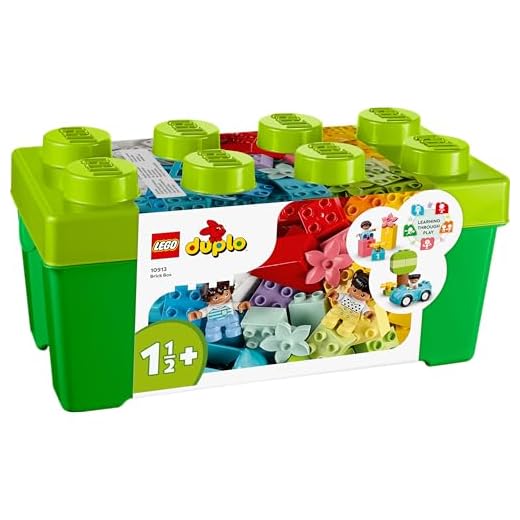 LEGO 10913 DUPLO Classic Contenitore di Mattoncini, Giochi Educativi per Bambini e Bambine Creativi da 1,5 Anni, Sviluppo Abilità Motorie Complesse