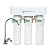Aquasana 3-Stage Max Flow Claryum Under Sink Water Filter System - Kitchen Counter Claryum Filtration - Filters 99% Of Chlorine - Brushed Nickel Faucet - AQ-5300+.55 , White
