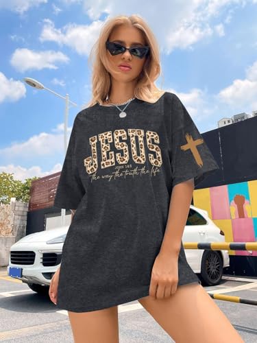 SFHFY Jesus Oversized Shirt Women: Christian T-Shirt with Coupon
