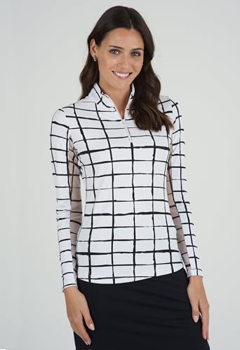 Cordova Print Long Sleeve Mock Neck Top-Cordova Print Long Sleeve Mock Neck Top-104952