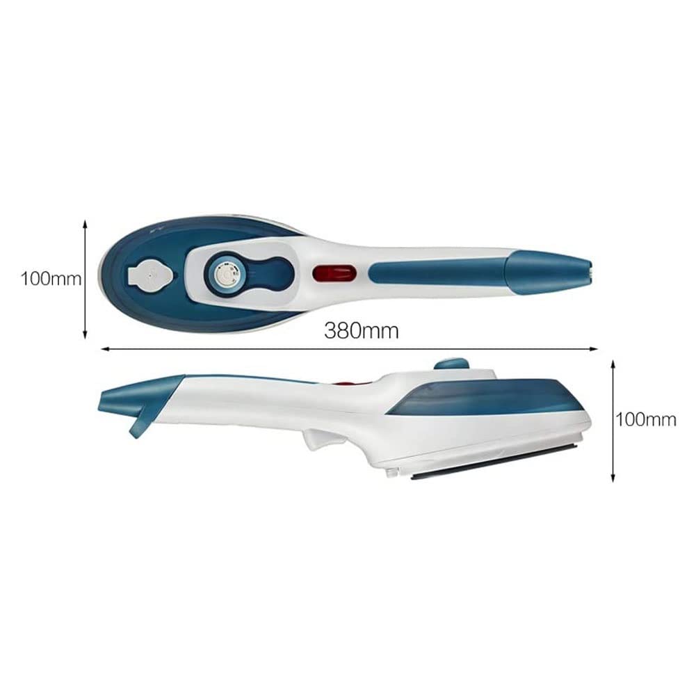 Parownica do ubrań, ręczna przenośna parownica do odzieży 800W do domu i podróży Steam Cleaner Parowiec do tkanin Usuwanie zmarszczek 25s Szybkie nagrzewanie (kolor: niebieski)