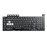New Replacement Keyboard Compatible with ASUS TUF Gaming 8 F15 FX506 FA506 FA506II FX506H FA506Q FX506L FA506H F17 FX706 FX706L FA706U FX706U FA706 661VUS00 with RGB Colorful Backlit