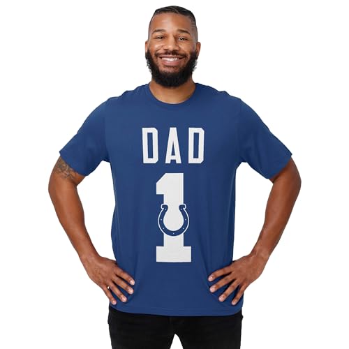 Image of FOCO NFL Mens NFL Team Logo Tee Shirt #1 Dad T-Shirt