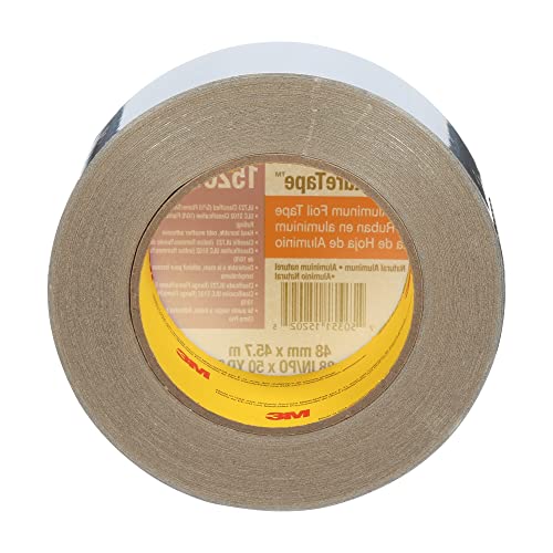 Image of 3M Venture Tape Aluminum Foil Tape 1520CW, Silver, 48 mm x 45.7 m, 3.2 mil (Pack of 24)
