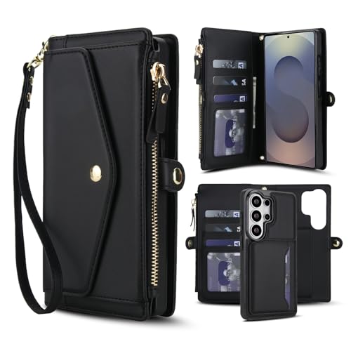 Étui Samsung Galaxy A35 5G noir housse portefeuille magnétique