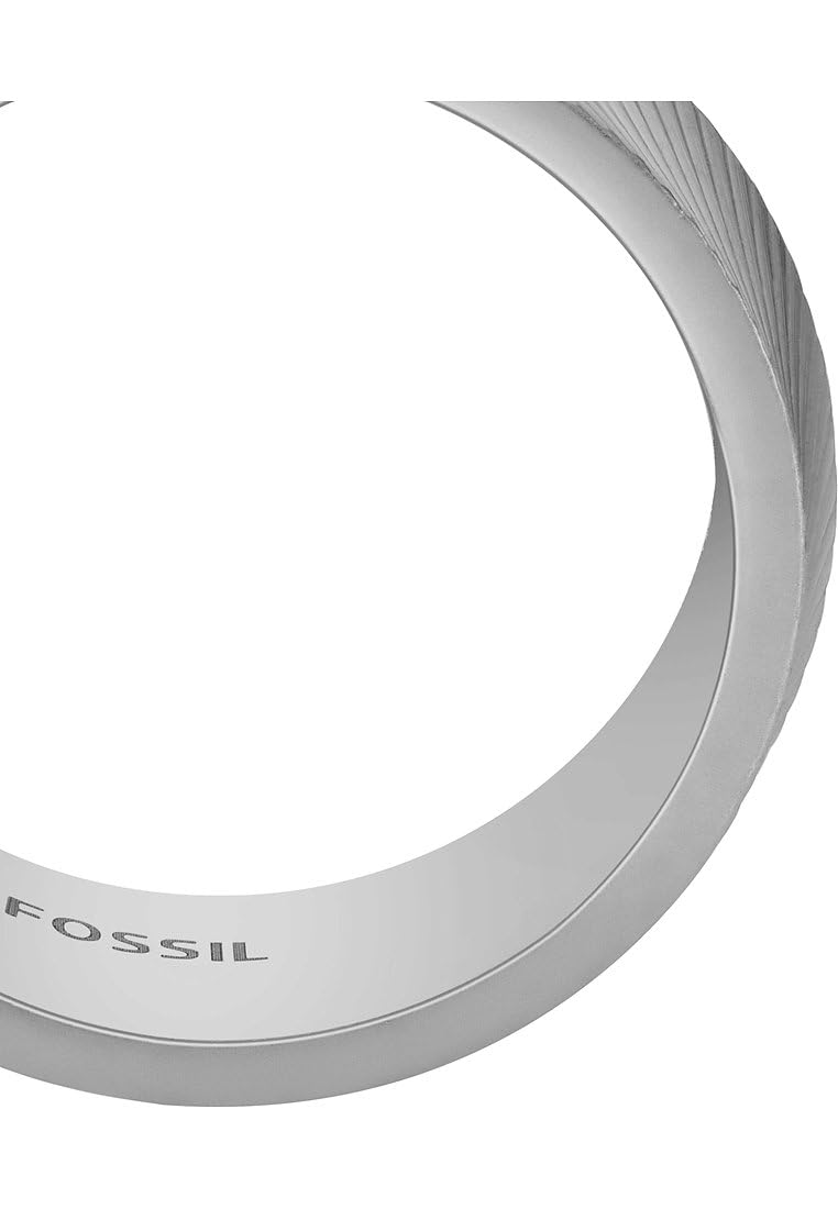 Fossil męskie pierścionki ze stali szlachetnej