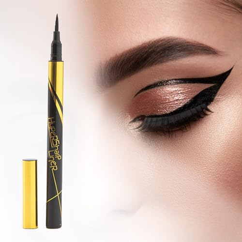 Eyeliner Pen Precision Liquid Eyeliner Pencil Long-lasting Synthetic Golden Black miniatura 2