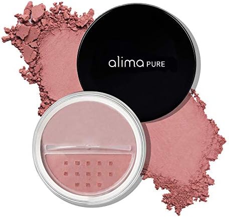 Alima Pure Loose Mineral Blush, Powder Blush Makeup, Cheek Tint Face Blushes with Satin Matte Finish, Pink Blush Makeup, Talc Free Blush, Natural Blush for cheeks Vegan Blush .15 oz/ 4.5 g