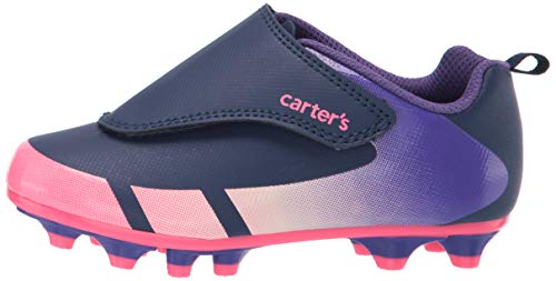 Carter's Girl's Fica Hook And Loop Sports Cleat Sneaker, Purple, 7 Toddler #TOP7
