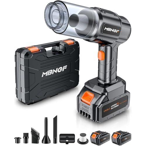 Car Vacuum Portable Cordless, 35000PA High Power Suction & Blower, Wireless Handheld Vacuum Cleaner for Car, Home, Office, Pet(Ink Black)