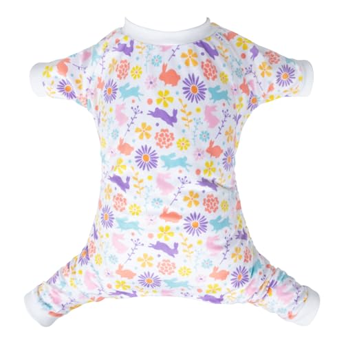 Image of CuteBone Small Dogs Outfit Soft Puppy Onesies Pjs Dog Pajamas Pet Coat Cat Apparel Comfy Doggie Jumpsuit Bodysuit for All Seasons