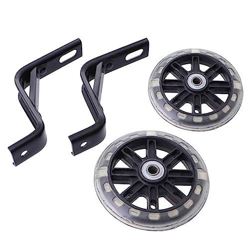 Gogogmee Silent Training Cycling Wheels Flashing Auxiliary Wheel for Boys and Girls Bike Accessories 18 Inch Bracket