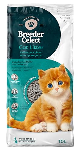Breeder Celect Papel Reciclado Arena para Gatos 10L