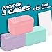 H4D Index Card Holder 3x5, Index Card Box Organizer Case, 3x5 Flash Note Card Holder, 3 Packs (Pastel Colors)