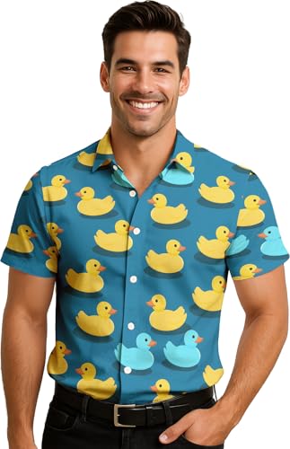 Camisa Patos de Goma Azul FIESTAS GUIRCA de Disfraz para Hombre Talla M