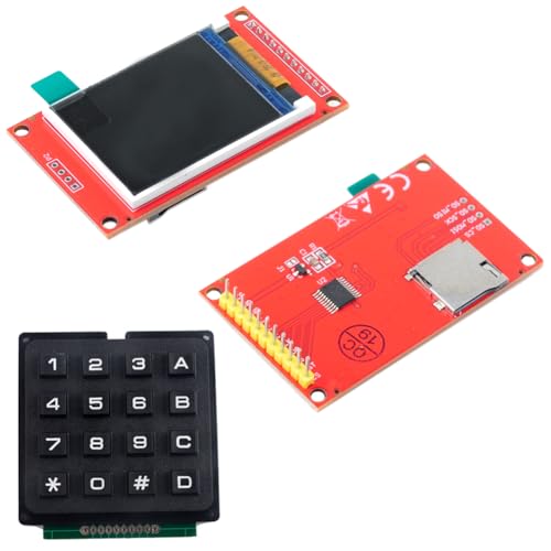 Image of 2pcs 1.8 inch SPI TFT Display ST7735S + 1pcs 16 Keys Keypad Board