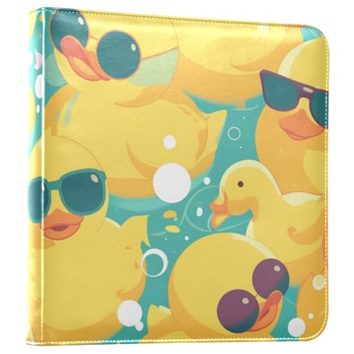 Foiosoh Album photo autocollant jaune canard pour photos de famille 10 x 15 cm, 12 x 17 cm, 15 x 20 cm