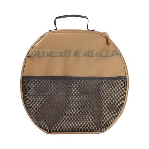 Enakshi (LABEL) Creations Baking Tray Storage Bag Utensils Cast Iron Skillet Bag for Picnic Travel BBQ KhakiSporting Goods|Outdoor Sports|Camping & Hiking|Camping Cooking Supplies|Camping Cookware