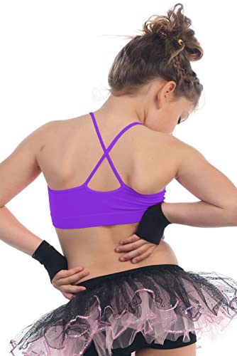 Kurve Girl’s Sleeveless Tank Top, Seamless Stretchy Cross Back Undershirt Bra2