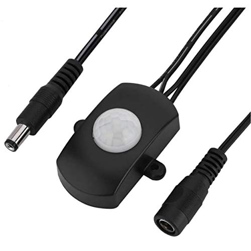 PB-Versand® LED IR Motion Sensor 12 V DC Motion Sensor PIR Sensor for LED Strips / Bulbs 12 V 4 A (with Hollow Plugs) - Image 2
