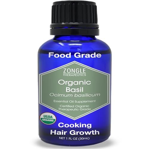 Organic, Basil Essential Oil, Food Grade –...