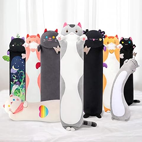 Oreiller en Peluche Mewaii Chat Gris Cover