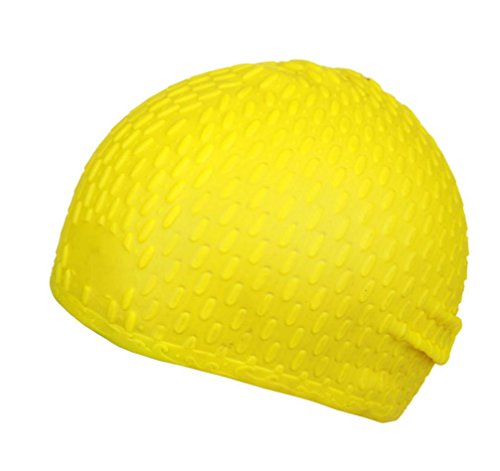 Bonnet de bain protège oreilles HLCap en silicone confortable grand modèle