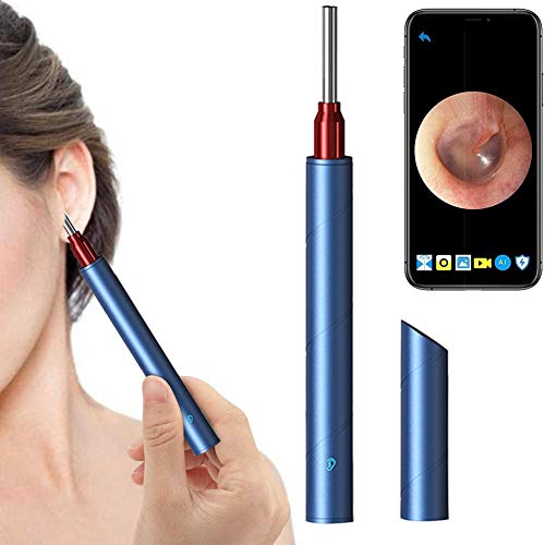 Otoskop, 1080P HD Ohrendoskop Kamera mit 5 LED Leuchten, Ohrenschmalz Entferner für iOS, Android & Tablets