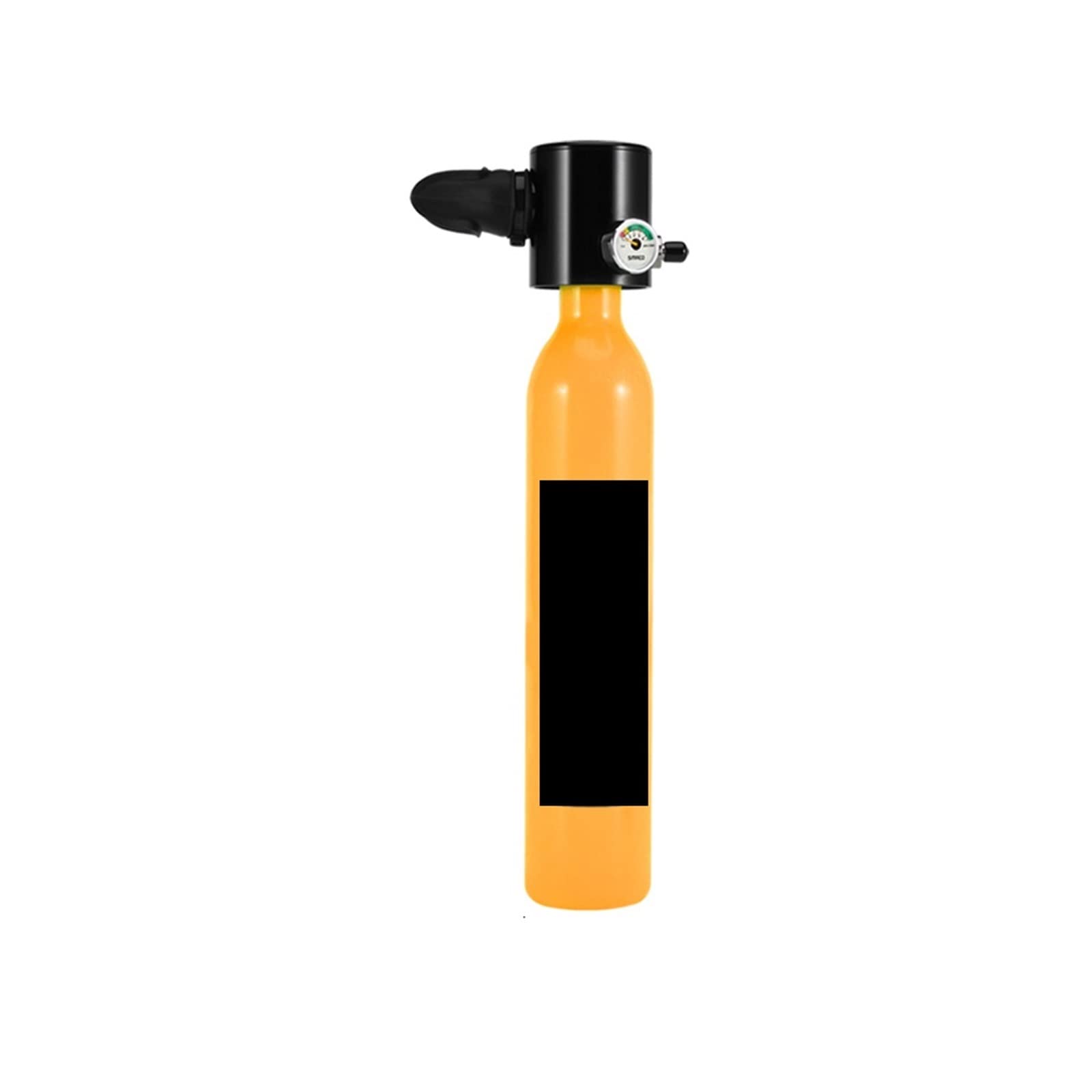 Portable Dive Cylinder, 0.5l Diving Equipment/Gear Tank Oxygen Cylinder Kit Snorkeling Set Underwater Air Hand Pump(Giallo)