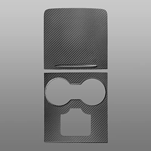 Hansshow Tesla Model 3 & Model Y Center Console Wrap 2Pcs Real Carbon Fiber Console Cover For Model Y/3-2021-2022 Tesla Center Console Protection Decoration Wrap Kit (M3/Y-Matte Center Console Wrap) #TOP5